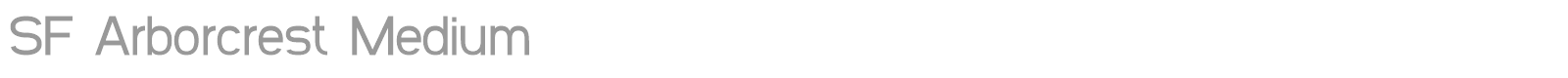 SF Arborcrest font preview